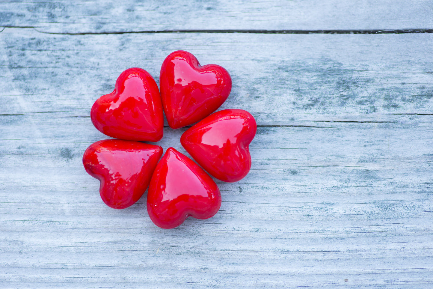 Red Glass Pocket Hearts- Bulk Pricing Available