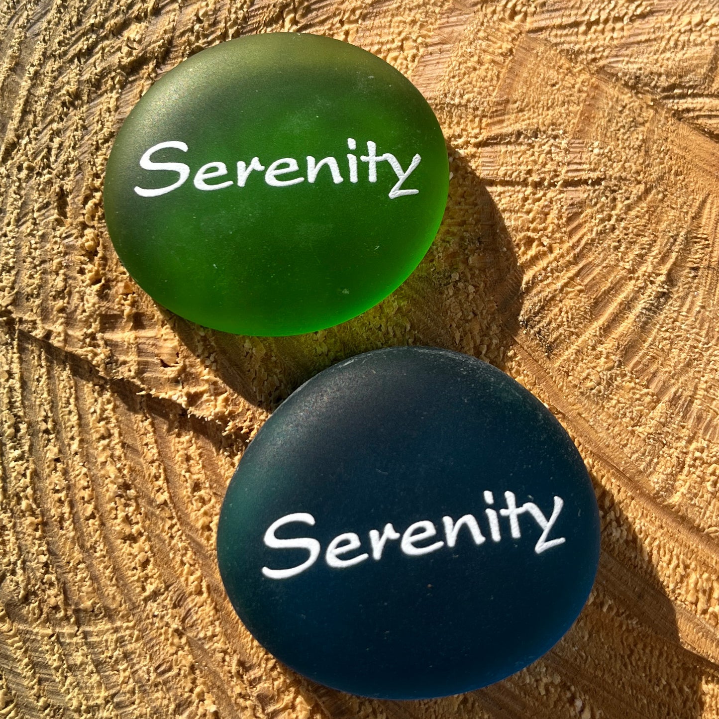 Sea Stones Imprinted Glass - Replica Sea Glass Word Stones - Bulk Pricing Available