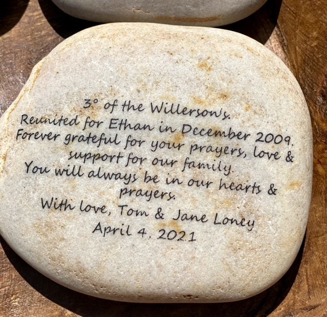 Design Your Own Custom Engraved River Rock - Double Sided- Bulk Pricing