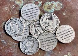One Day at a Time - Praying Hands Pocket Token