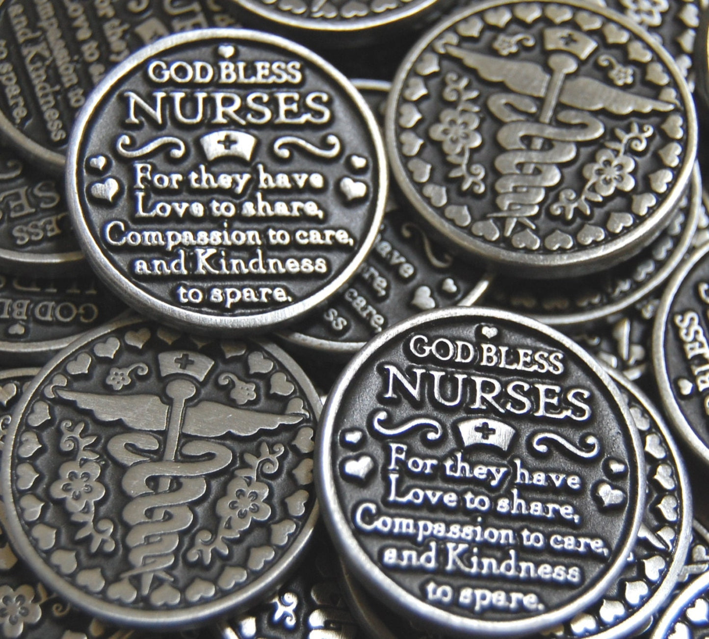 God Bless Nurses Pocket Token