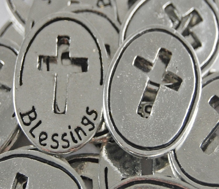 Open Cross Blessings Inspiration Coin