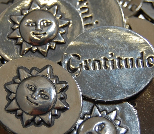 Sun Gratitude Inspiration Coin