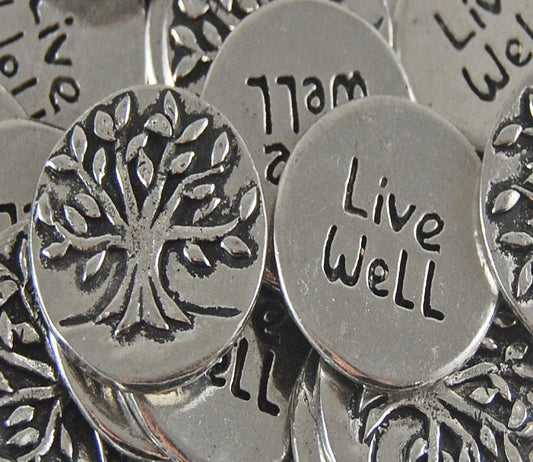 Tree Live Well Inspiration Coin