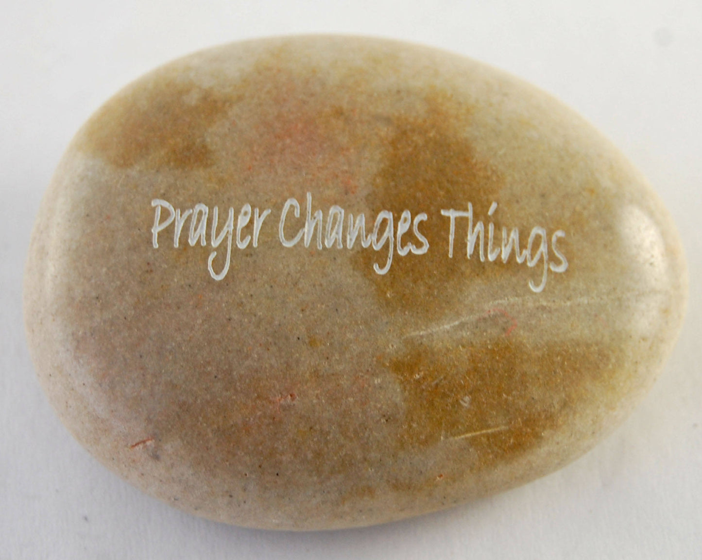 Prayer Changes Things - Engraved River Rock Inspirational Word Stone