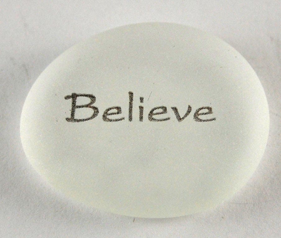 Sea Stones Imprinted Glass Word Stones - Replica Sea Glass