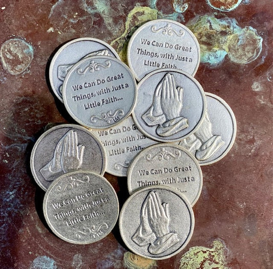 Praying Hands - We Can Do Great Things Pocket Token