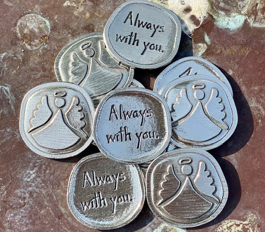 Always With You Angel Sentiment Token