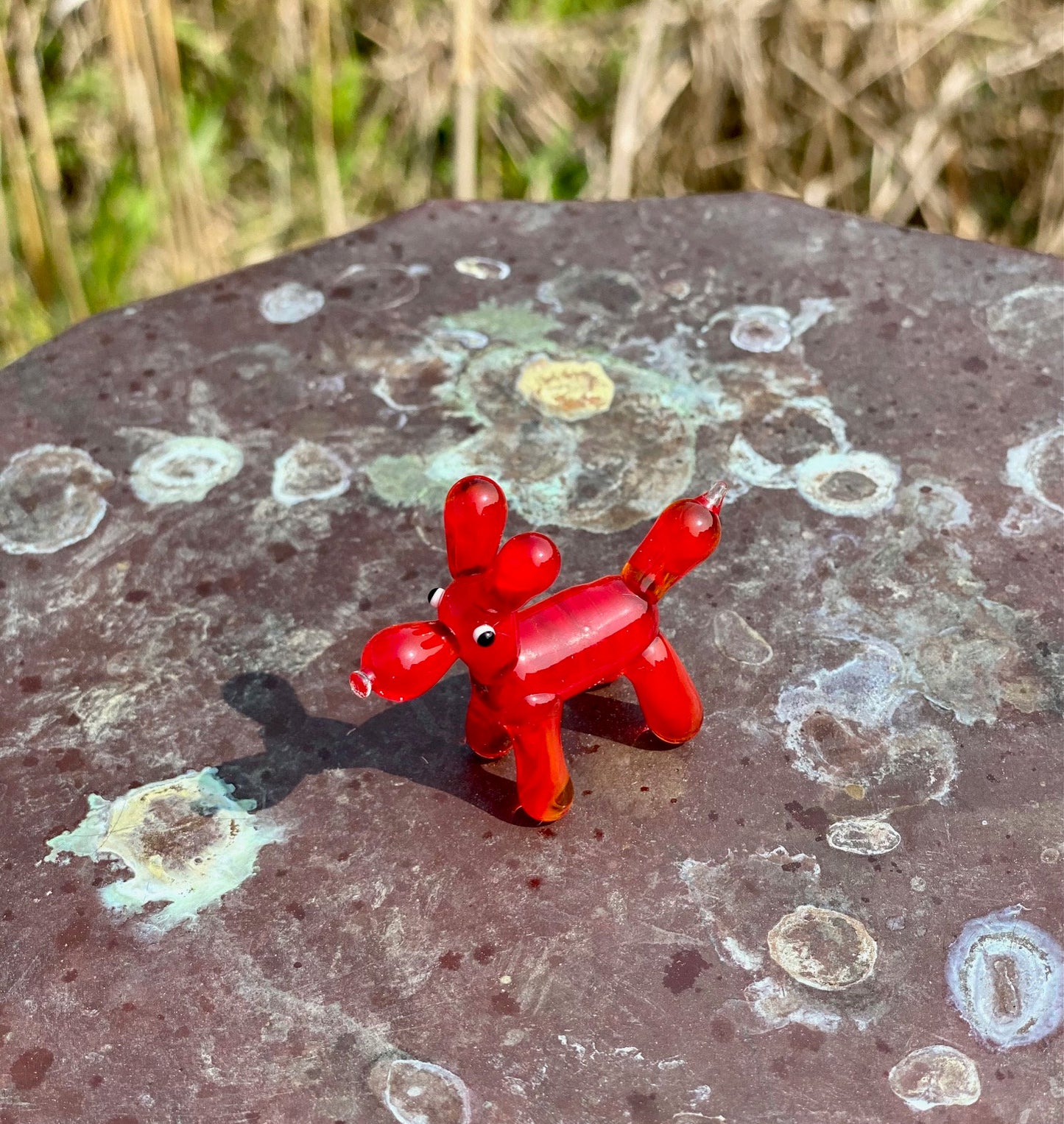 Mini Miniature Glass Balloon Dog Sitter Figurine Collectible - Sold Individually