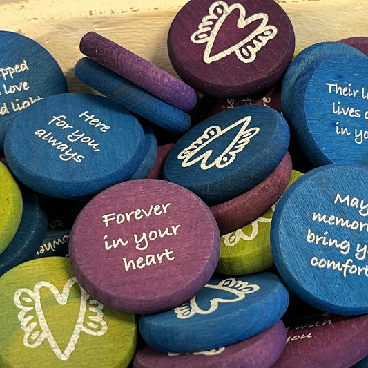 Grief & Support Wood Coin Tokens - Bulk Pricing