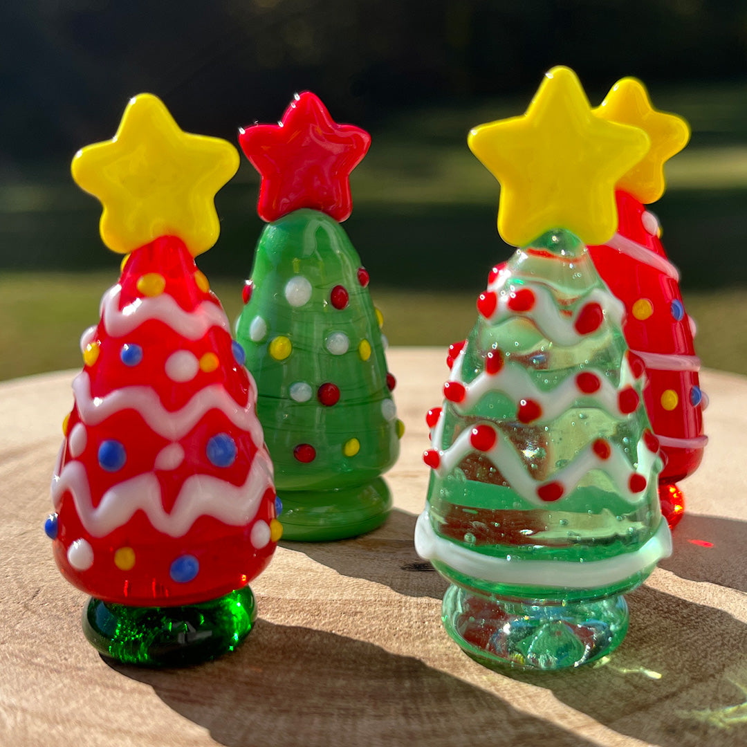 Mini Miniature Glass Tree Sitter Figurine Collectible