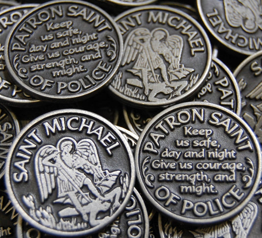 Saint Michael Patron of Police Pocket Token