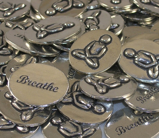 Yoga Breathe Inspiration Coin